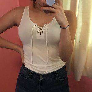 American Eagle soft&sexy tie front tank
